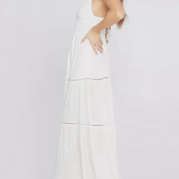 New LSPACE XS white Long Beach coastal maxi strappy dress - Picture 6 of 15